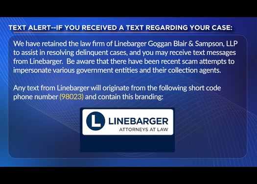 Linebarger Text Alert 